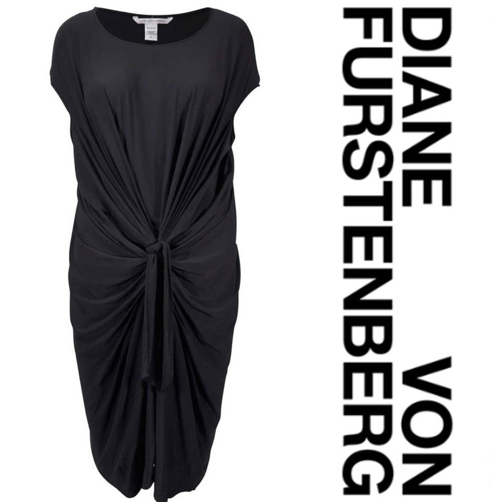 Diane Von Furstenberg Jersey Drape Knot Dress